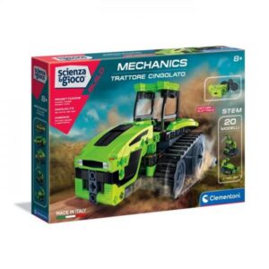 Clementoni laboratorio di meccanica trattore cingolato set di costruzioni
