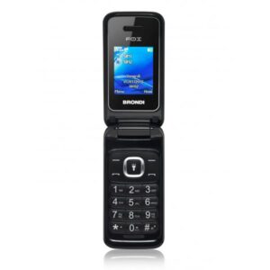 Brondi cellulare fox dual sim flip attivo 1,77 1.3mpx radio fm nero