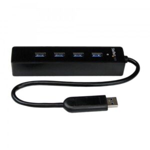 Startech hub usb 3.0 superspeed portatile a 4 porte con cavo integrato