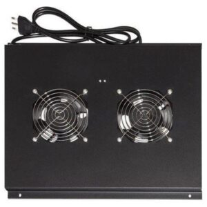 Link modulo 4 ventole a soffitto colore nero per armadi 22/42u profondi 1000 link