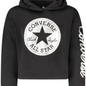 CONVERSE FELPA SENZA ZIP BAMBINA NERO