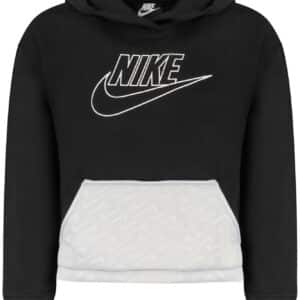 NIKE FELPA SENZA ZIP BAMBINA NERO