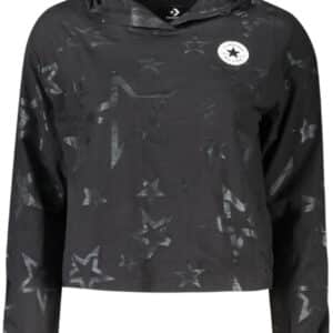 CONVERSE T-SHIRT MANICHE LUNGHE BAMBINA NERO