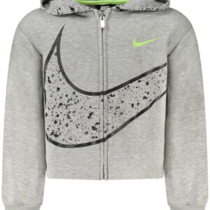 NIKE FELPA CON ZIP BAMBINA GRIGIO