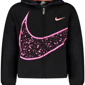 NIKE FELPA CON ZIP BAMBINA NERO