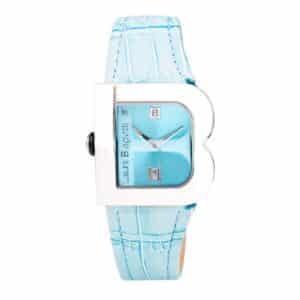 Blue Leather Dress Watch