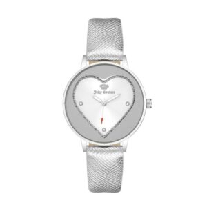 Silver Plastic Dress Watch