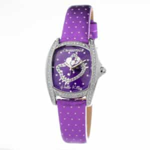 Purple Leather Dress Watch