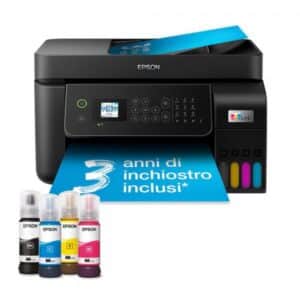 Epson ecotank et-4800 stampante multifunzione ink jet a colori a4 wi-fi usb lan 10ppm