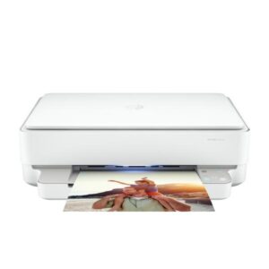 Hp envy 6022e ?223n5b, stampante multifunzione a getto d`inchiostro a4 a colori, stampa fronte e retro automatica, 10 ppm, wi-fi, hp smart, 3 mesi di inchiostro instant ink inclusi con hp+, bianca