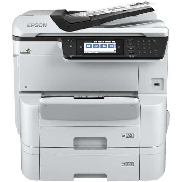 Epson workforce pro wf-c8690dtwf stampante multifunzione ink-jet a colori a3 24ppm 4.800x1.200dpi adf fronte/retro fax lan wi-fi nfc usb-b 3.0