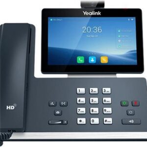 Yealink SIP-T58W Pro with camera - VoIP-Telefon - mit Bluetooth-Schnittstelle mit Rufnummernanzeige - 10 Parteien Anruffunktion - SIP, SIP v2, SRTP, RTCP-XR, VQ-RTCPXR - Classic Gray - mit Yealink CA