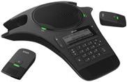 snom C520-WiMi - VoIP-Konferenztelefon - mit Bluetooth-Schnittstelle - DECT - dreiweg Anruffunktion - SIP - 3 Leitungen - Schwarz (4356)