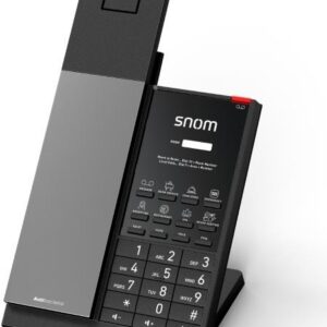 Snom HD351W - IP-Telefon - Schwarz - Kabelloses Mobilteil - Tisch/Wand - Antibakteriell - 1.881792 - 1.897344 GHz (00007009)