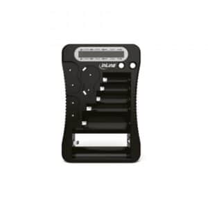 Tester per batterie InLine con display LCD - per pile rotonde e a bottone e blocchi da 9 V