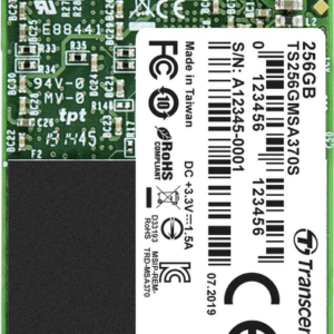 Transcend 370S - SSD - 256GB - intern - mSATA - SATA 6Gb/s (TS256GMSA370S)