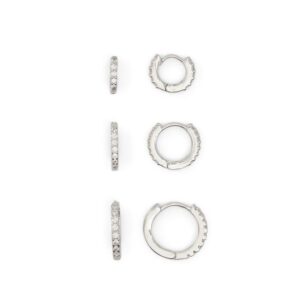 Silver Elastane Earrings