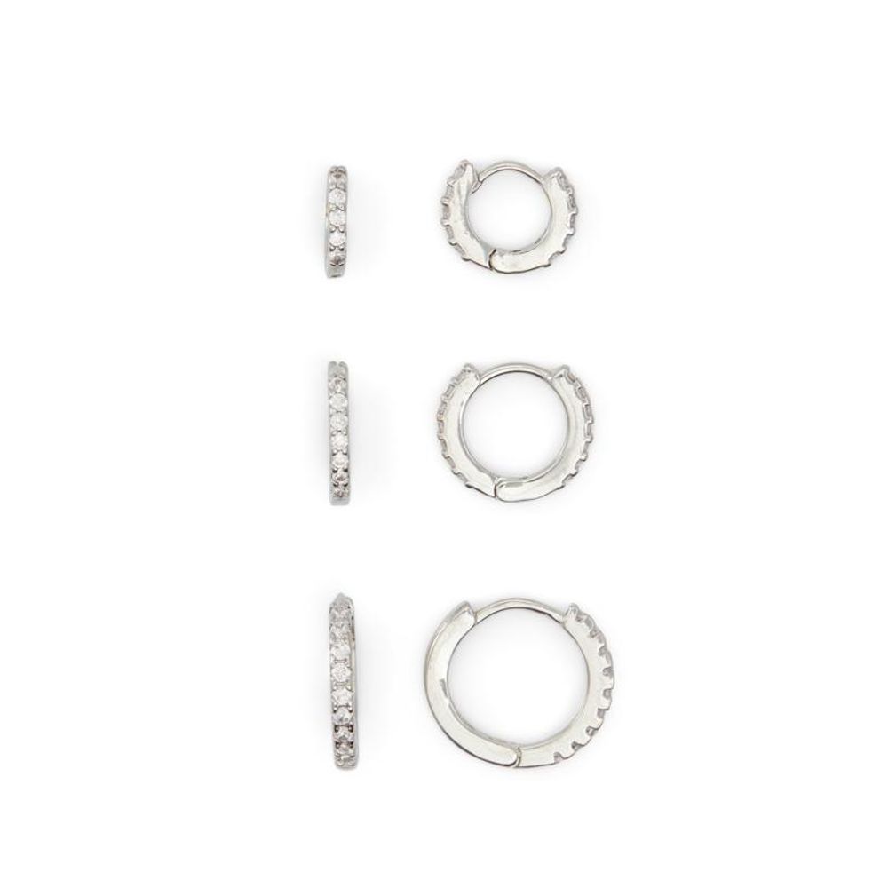 Silver Elastane Earrings