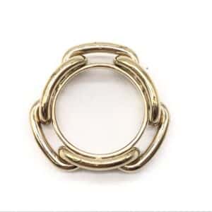 Gold-Plated Scarf Ring Accessory