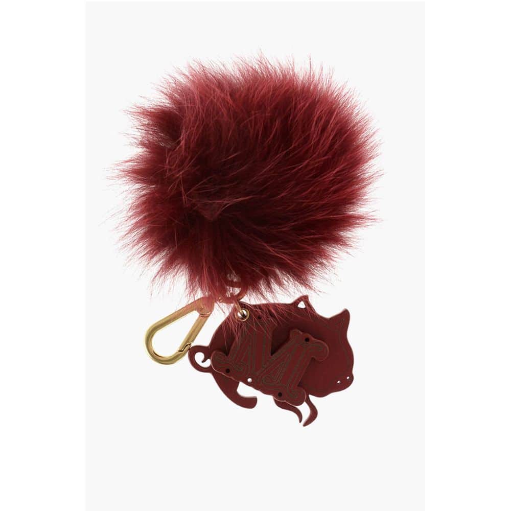 leather and real fur TINACNY keyrings