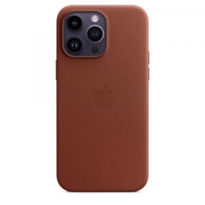 Apple Custodia iPhone 14 Pro Max in Pelle - Terra d'ombra (Mobile Phone Case 17 Cm - [6.7] Cover Brown - Warranty: 12M)