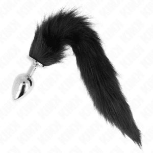 KINK - ANAL PLUG GRÃ–SSE L 10 X 4 CM MIT KUNSTSTOFFSCHWANZ 40 CM SCHWARZ