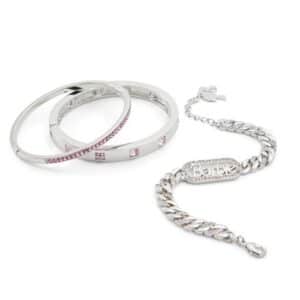 Silver Elastane Bracelet