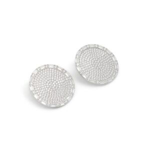 Silver Elastane Earrings