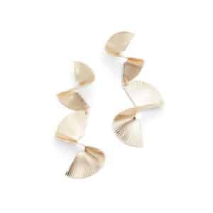 Gold Elastane Earrings