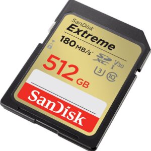 SanDisk Extreme - Flash-Speicherkarte - 512GB - Video Class V30 / UHS-I U3 / Class10 - microSDXC UHS-I (SDSDXVV-512G-GNCIN)