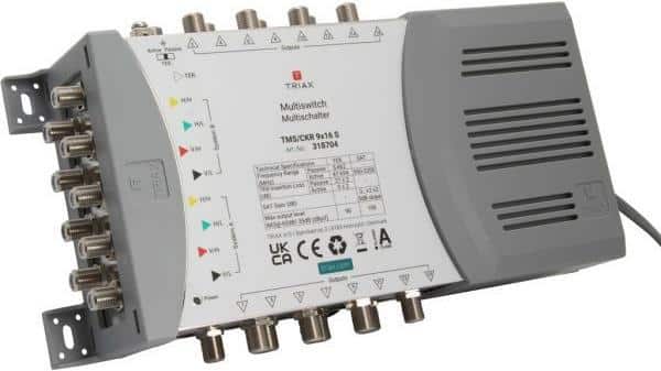 Triax TMS/CKR 9x16 S Satblock-Verteilung 5 Eingänge 16 Ausgänge (318704)