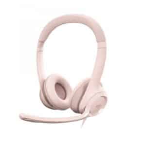 Logitech H390 Auricolare Cablato A Padiglione Ufficio USB tipo A Rosa