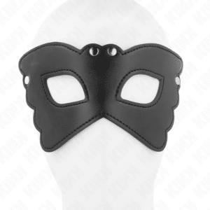 KINK - SCHMETTERLINGSFORM-KUNSTLEDERMASKE 20 x 9 CM