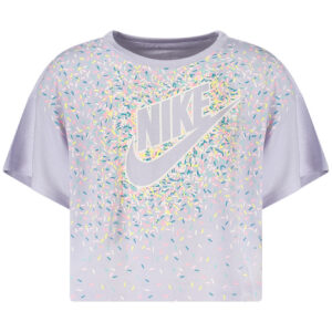 NIKE T-SHIRT MANICHE CORTE BAMBINA VIOLA