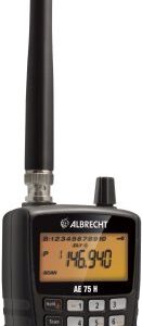 Albrecht AE 75H Funkscanner - 300 Speicher, Close Call, 7 Service-Bänder, NiMH Akkus (27075)