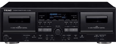 Teac W-1200 - Doppelkassettendeck - Schwarz