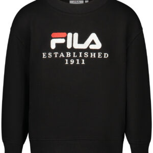 FILA FELPA SENZA ZIP BAMBINA NERO