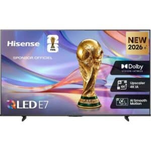 "Hisense 43E7S - TV QLED 43"" (108 cm) - 4K UHD 3840x2160 - HDR10+ - Smart TV Vidaa - 3xHDMI 2.1 - WiFi"