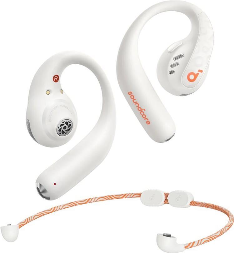Soundcore AeroFit Pro - True Wireless-Kopfhörer mit Mikrofon - offenes Ohr - über dem Ohr angebracht - Bluetooth - weiß (A3871G21)
