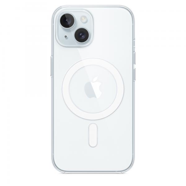 APPLE - iPhone 15 - Custodia trasparente con MagSafe