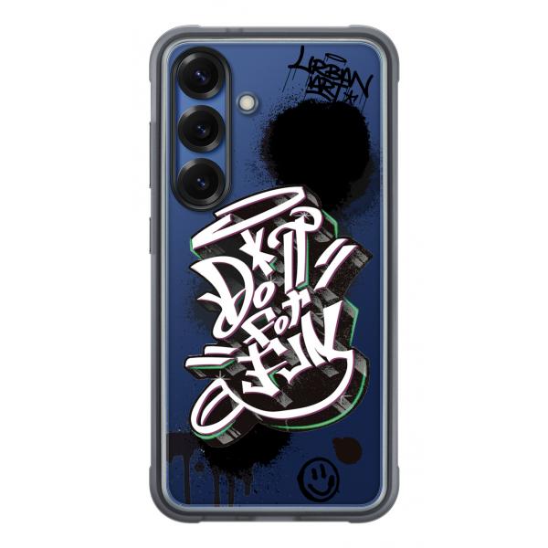 Custodia flipsuit rinforzata personalizzabile per Samsung Galaxy S25 Nero