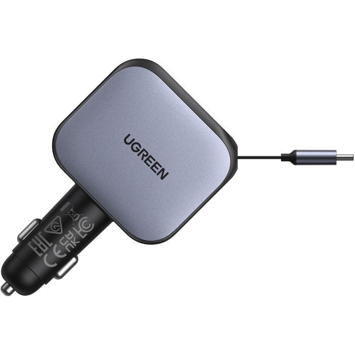 Caricabatterie per auto - UGREEN - 145W - Con cavo retrattile