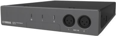 Yamaha Ausgestattet mit verschiedenen Schnittstellen, wie z. B. für dynamische Mikrofone, analogem Line-Level-E/A, USB, Bluetooth und SIP-Telefonie kann das System flexibel für webbasierte und festne
