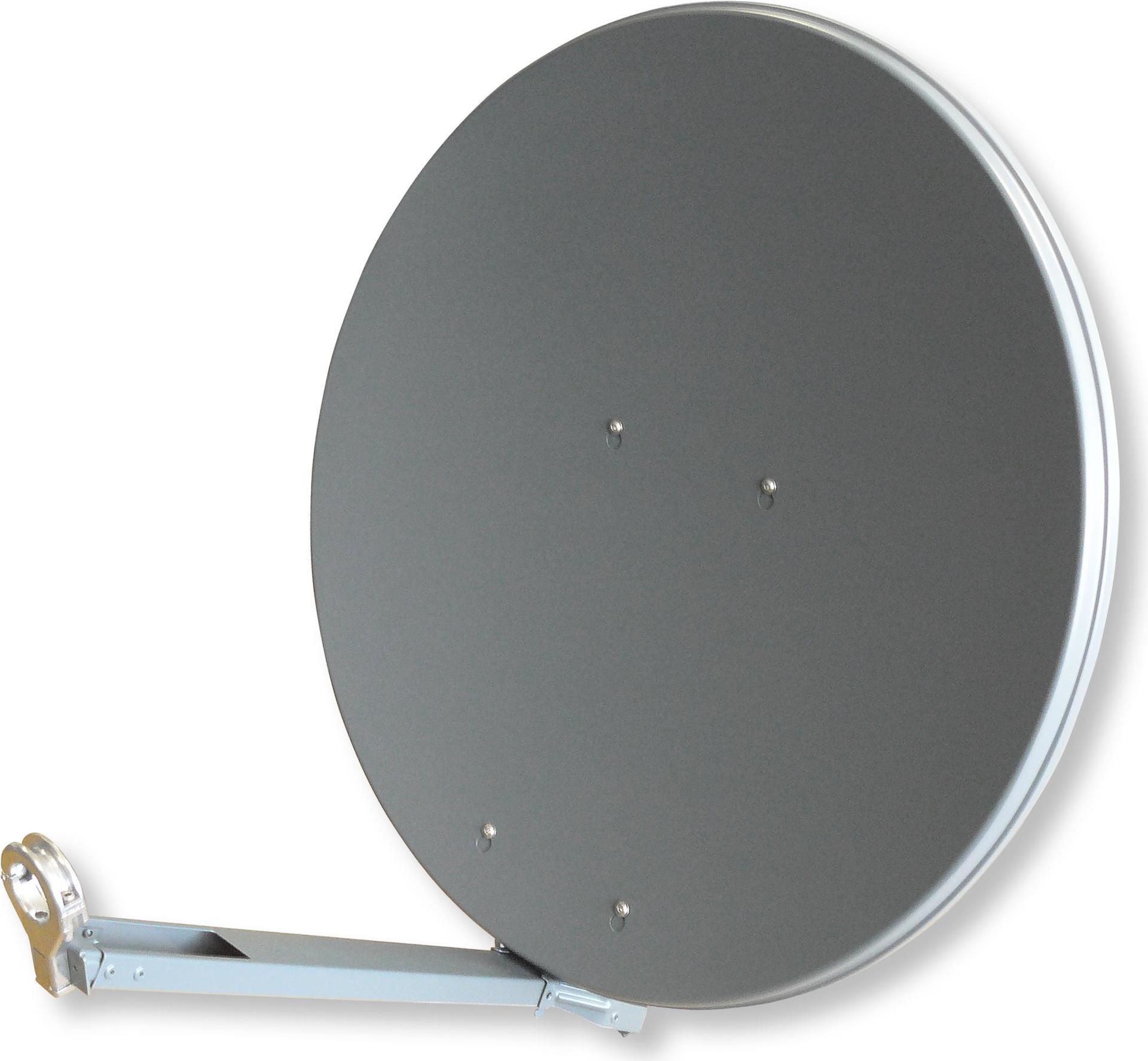 Televes S760CL-G. Input frequenz-range: 10,75 - 12,75 GHz, Rauschmaß: 26 dB, Antenne Zunahmeniveau (max): 38,2 dBi. Breite: 750 mm, Höhe: 800 mm, Gewicht: 7,05 kg. Produktfarbe: Graphit. Verpackungsa