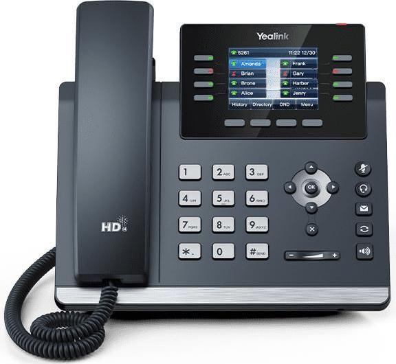 Yealink Ip Phone Grey 8 Lines Lcd (SIP-T44W)